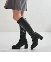 ソフトソールストレッチヒールロングブーツ/51504