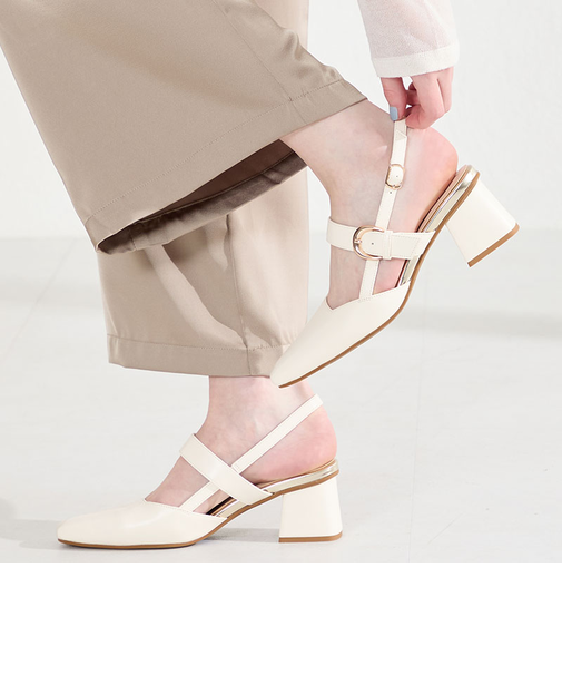 バックストラップパンプス/61101