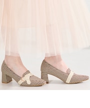 サイドベルトヒールローファー/61110