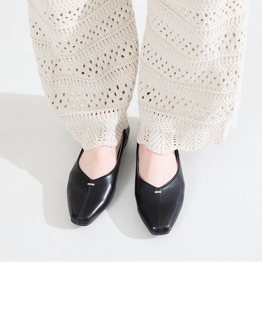 ゴールドパーツVカットバブーシュ