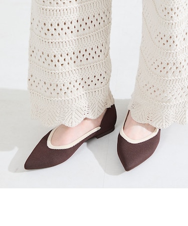 配色ニットパンプス/62107