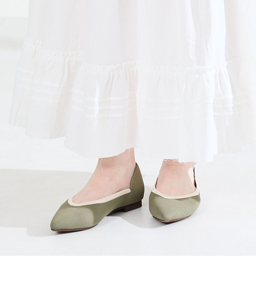 配色ニットパンプス/62107