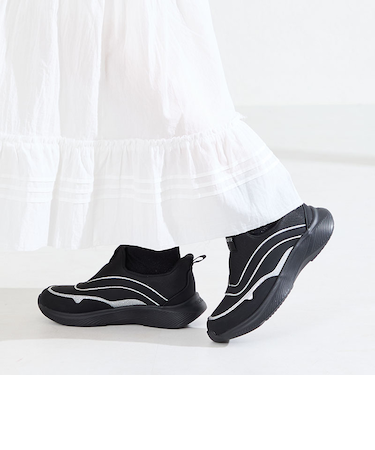 【瞬間フィット】グリッターパーツスリッポンスニーカー/OT3791