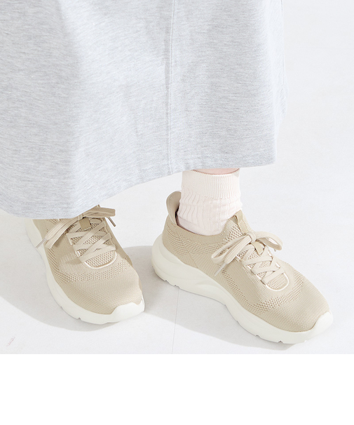 【瞬間フィット】ニットレースアップスニーカー/OT3789