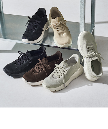 【瞬間フィット】ニットレースアップスニーカー/OT3789