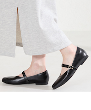 ワンストラップ甲深パンプス/62113