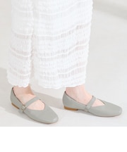 ワンストラップ甲深パンプス/62113