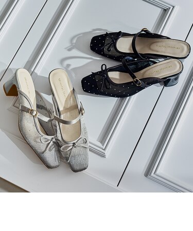 ラインストーン×リボンシアーパンプス/61119