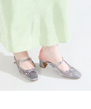 ラインストーン×リボンシアーパンプス/61119