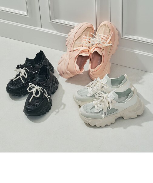 2wayリボンモチーフニットスニーカー/OT3797