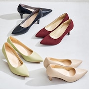 【跳べるパンプス】7ｃｍヒールポインテッドトゥ/R-3221