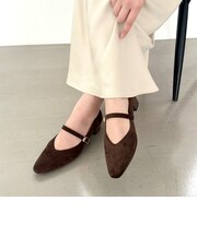 【跳べるパンプス】ローヒールストラップパンプス/R-3222