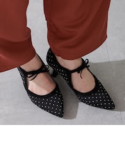フロントリボンカットワークパンプス/61326