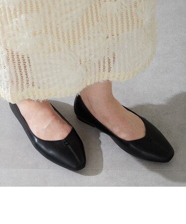 ステッチデザインフラットパンプス/62309