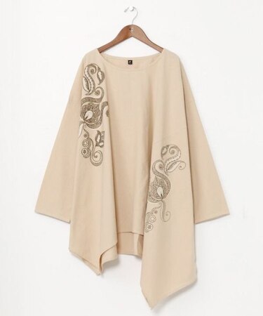 【チャイハネ】メンヘンディ刺繍メンズトップス