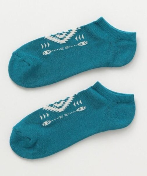 【チャイハネ】ノマディくるぶしソックス（２７ｃｍ）