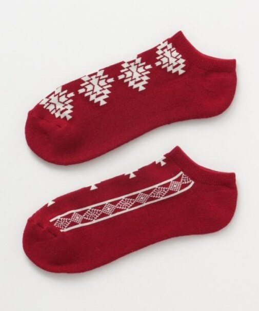 【チャイハネ】ノマディくるぶしソックス（２７ｃｍ）