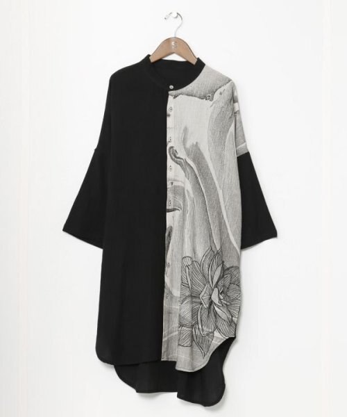 チャイハネ☆フロランメンズシャツ BLACK チャイハネ】フロランメンズシャツ｜チャイハネの通販｜&mall