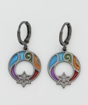 【チャイハネ】メンズミナレッドピアス
