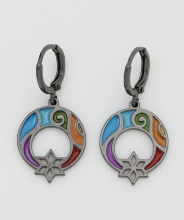 【チャイハネ】メンズミナレッドピアス