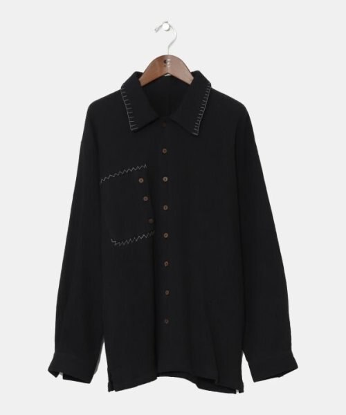 チャイハネ☆フロランメンズシャツ BLACK フロランメンズシャツ(BLUE): 『チャイハネ』公式通販