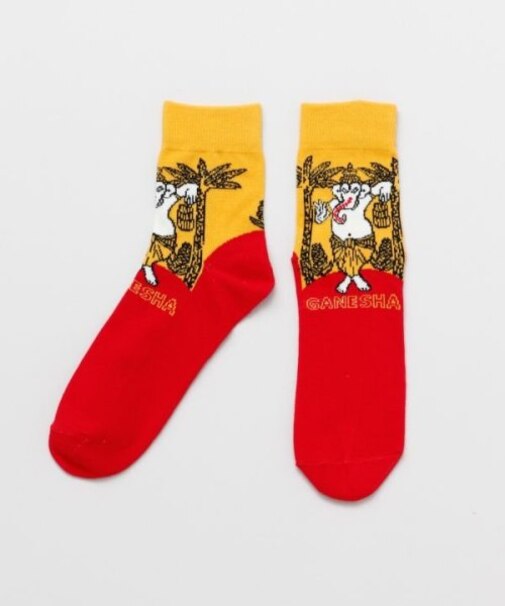 【チャイハネ】２７ｃｍ福神ズミドルソックス