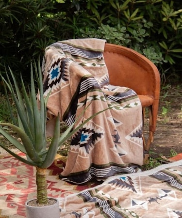 【チャイハネ】【裏ボア】NOMADYブランケットM