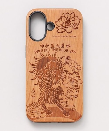 【チャイハネ】[iPhone16]ネオウッドスマホケース