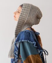 【チャイハネ】バブーシュカ風耳付きニットキャップ