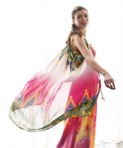 【チャイハネ】 【UVカット加工】ステンドベスト&パレオ