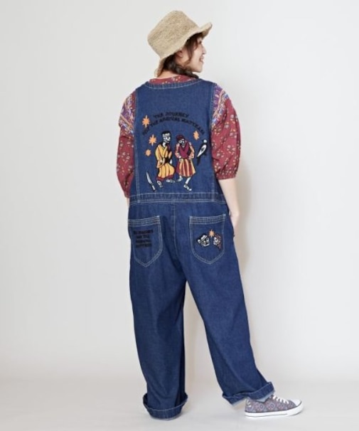 【チャイハネ】カシュデニムサロペット