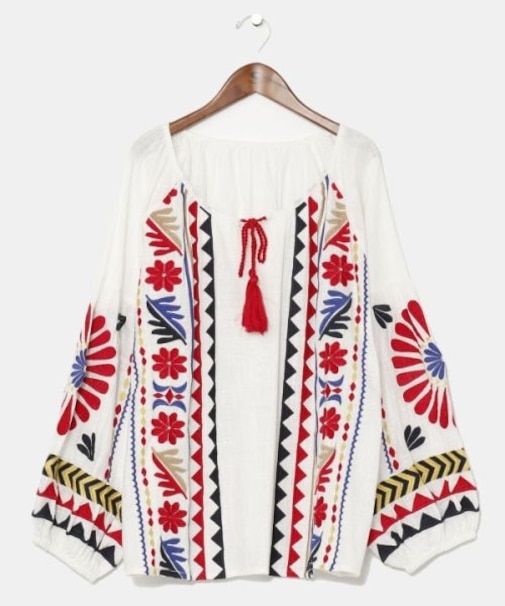 【チャイハネ】バフラ刺繍トップス