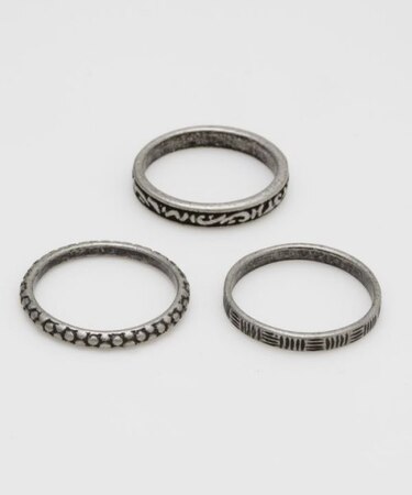 【チャイハネ】メンズホソギザＳＥＴリング