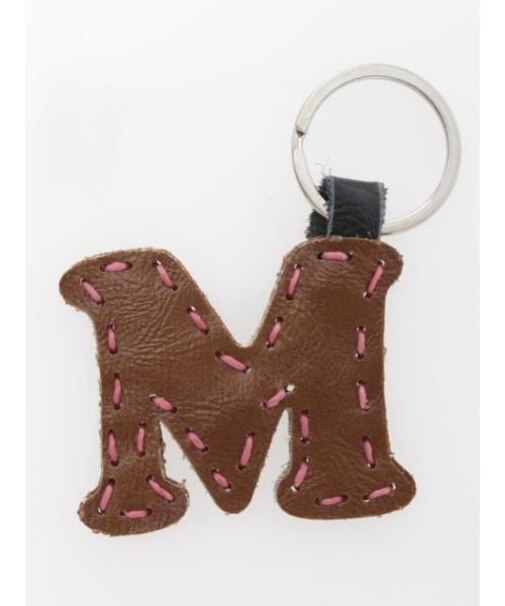 【チャイハネ】レザーアルファベットキーホルダー