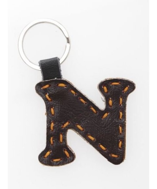 【チャイハネ】レザーアルファベットキーホルダー