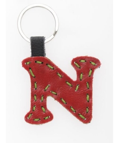 【チャイハネ】レザーアルファベットキーホルダー