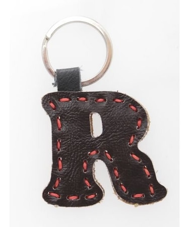 【チャイハネ】レザーアルファベットキーホルダー