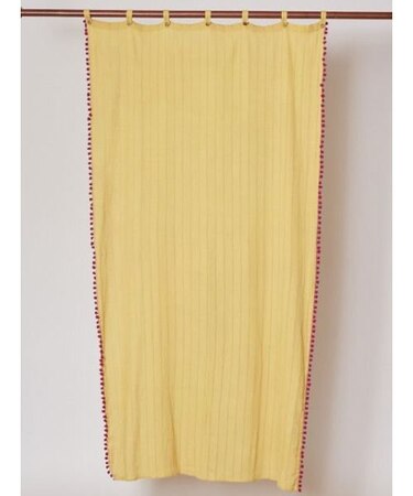 【チャイハネ】ポンポンカーテン１７８cm