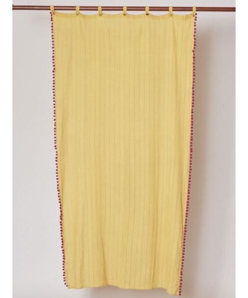 【チャイハネ】ポンポンカーテン１７８cm
