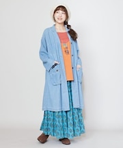 【チャイハネ】カシュデニムシャツワンピース
