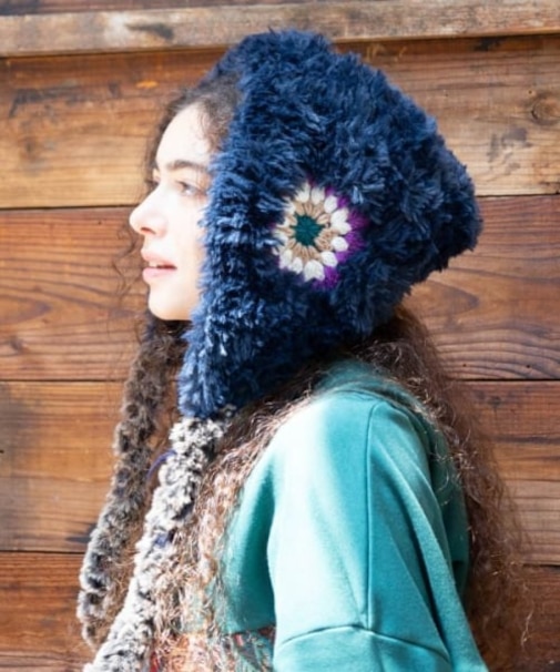 【チャイハネ】クロシア耳付きニットキャップ