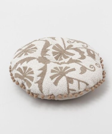 【チャイハネ】ニスタ刺繍ラウンドクッション