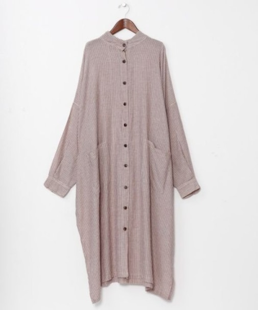 【チャイハネ】チャキロングシャツワンピース