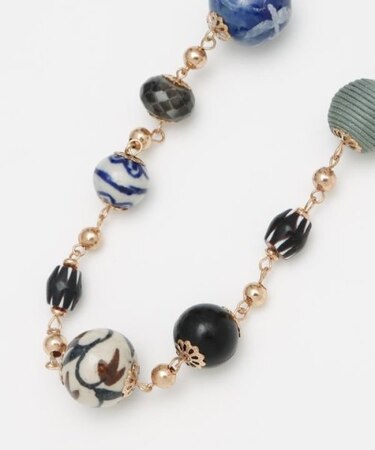 【チャイハネ】セラミビーズネックレス