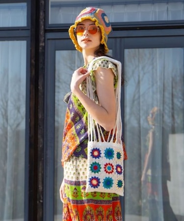 【チャイハネ】クロシェンショルダーバッグ