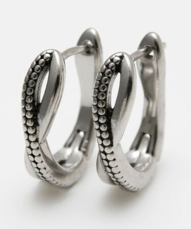 【チャイハネ】メンズクロスツブピアス