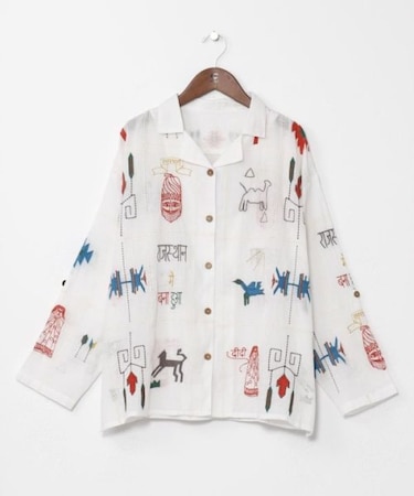 【チャイハネ】ラジャラン刺繍シャツ