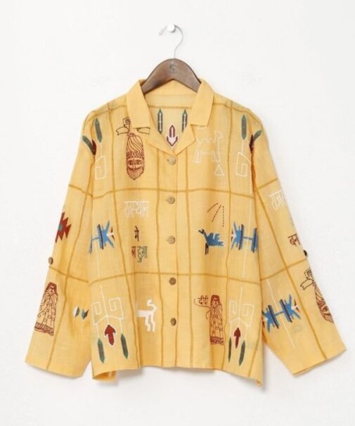 【チャイハネ】ラジャラン刺繍シャツ