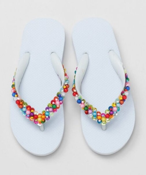 【チャイハネ】スパンフラワビーチサンダル