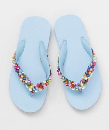 【チャイハネ】スパンフラワビーチサンダル